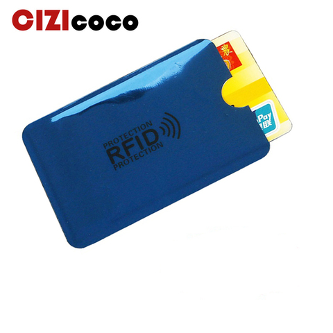 5 uds nuevo Anti Rfid cartera bloqueo lector cerradura tarjetero para tarjetas bancarias ID Banco tarjeta de negocio caso de protección de crédito de Metal de aluminio ► Foto 1/6