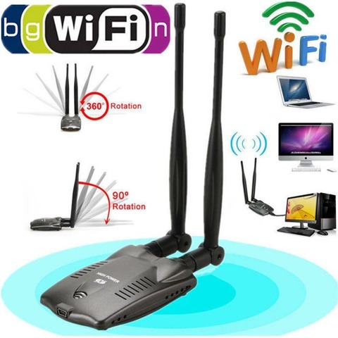 Alta Potencia Blueway N9100 Wi-Fi Contraseña de craqueo decodificador inalámbrico WiFi adaptador USB gratis chipset Ralink 3070 ► Foto 1/5