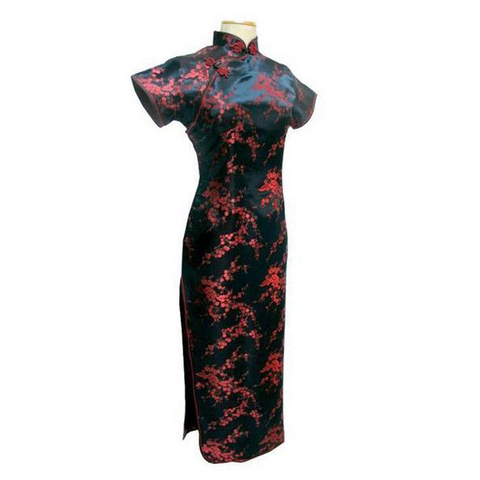 Gran oferta de ropa china para mujer, satén cheongsam vestido largo Qipao  traje de talla Grande S M L XL XXL XXXL 4XL 5XL 6XL J3087 - Historial de  precios y revisión |