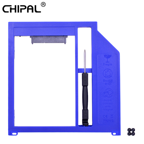 CHIPAL SATA 3,0 2nd HDD Caddy 9,5mm 9mm 7mm SSD caso caja de disco duro para Macbook Pro 13 