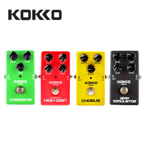 KOKKO KO2/KA4/KC6/KH8 Overdrive/AMP simulador/Chorus/alta ganancia efecto de guitarra eléctrica pedales partes de guitarra y accesorios ► Foto 1/1