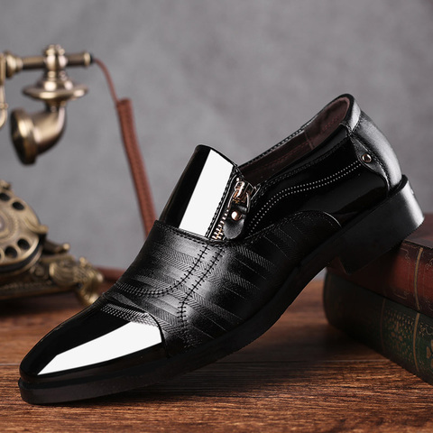 REETENE-zapatos de vestir para hombre, calzado de negocios a la moda, Cuero clásico, Oxford, novedad de 2022 ► Foto 1/6