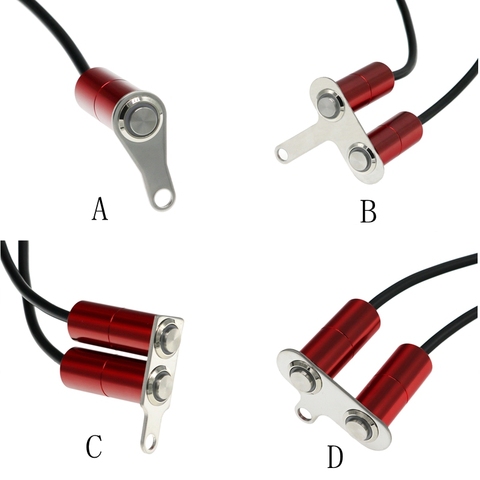 Motovee-interruptor LED para manillar de motocicleta, montaje ajustable, botón de encendido y apagado a prueba de agua para luz antiniebla, interruptores de inicio y apagado ► Foto 1/6