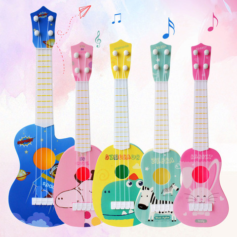 Juguete Musical divertido ukelele instrumentos guitarra infantil Montessori juguetes educativos para niños juegos de desarrollo Musical regalos ► Foto 1/6