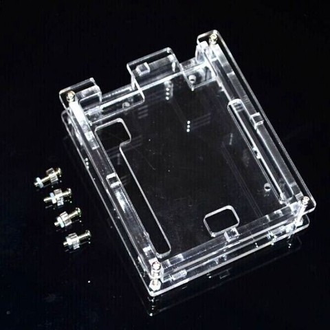 Uno R3 carcasa caja de acrílico transparente funda transparente Compatible con Arduino UNO R3 ► Foto 1/1