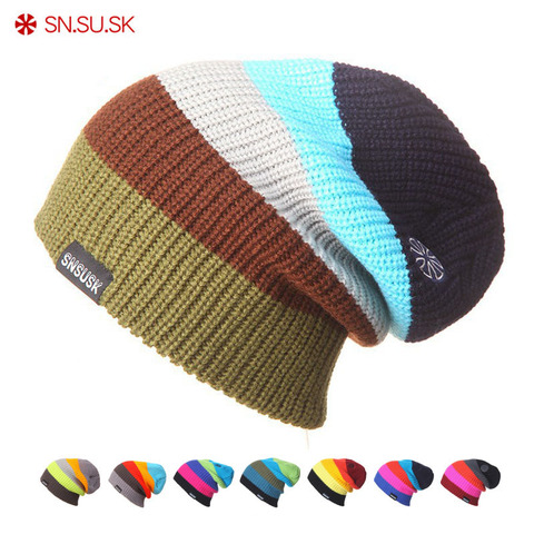 SN.SU.SK-gorros cálidos para hombre y mujer, gorros de invierno con estampado de calavera y patinaje, gorros de esquí de cuello alto, gorro de Snowboard ► Foto 1/6