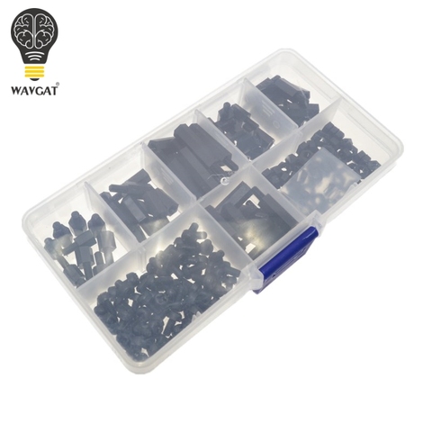 Espaciadores de M-F hexagonales M3 de nailon negro/tornillos/TUERCAS Kit surtido, separadores envío gratis WAVGAT ► Foto 1/5