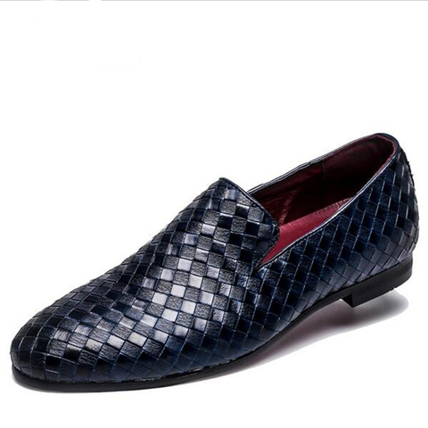2022 zapatos de los hombres de la marca de lujo zapatos casuales de cuero de Oxford de conducción zapatos de los hombres mocasines italiano zapatos para hombres tamaño 38-48 ► Foto 1/6