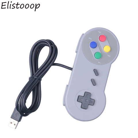 Elistooop controlador de juegos USB Gamepad PC/ordenador portátil Joypad para Nintendo SNES para MAC Joystick ► Foto 1/1