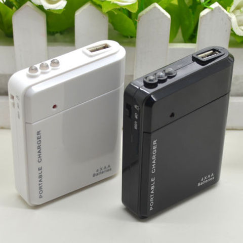 Cargador de batería portátil para teléfono móvil Android, cargador de emergencia con USB, 4 AA, para iPhone ► Foto 1/3