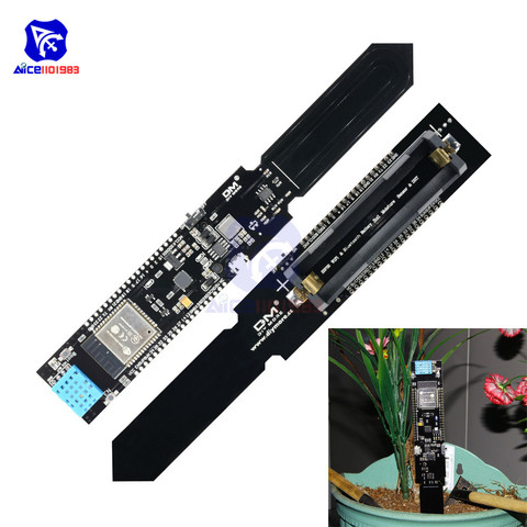 Módulo de Sensor de humedad y temperatura del suelo de humedad para Arduino, protector de batería ESP8266 ESP-32 18650, WIFI, Bluetooth, DHT11 CP2104 ► Foto 1/6