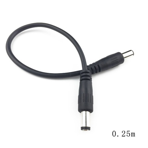 Enchufe de corriente continua de 5,5x2,1mm macho a 5,5x2,1mm macho CCTV adaptador conector Cable cables de extensión de alimentación ► Foto 1/6