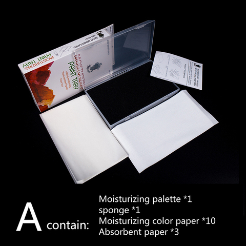 Paleta hidratante de pintura a base de agua, modelo dedicado recubierto a mano, papel de guía de papel de color, envío gratis ► Foto 1/4