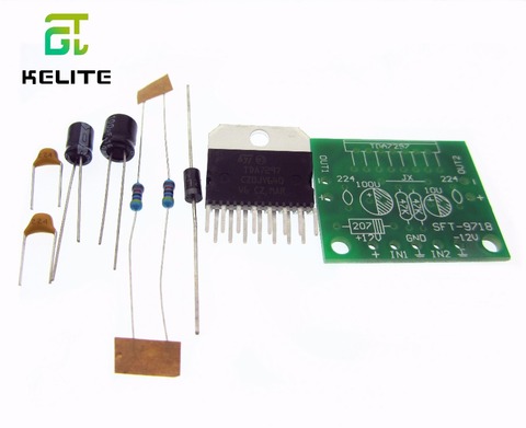 1 Juego de piezas de repuesto de placa amplificadora TDA7297 dc 12v grado 2,0 codificación de audio dual 15w kit DIY electrónico ► Foto 1/1