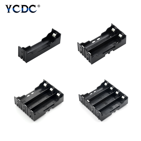 YCDC ABS 18650 soporte de batería Pin duro 1X 2X 3X 4X 18650 soporte de baterías 18650 caja de caja recargable funda de Banco de energía de batería ► Foto 1/6