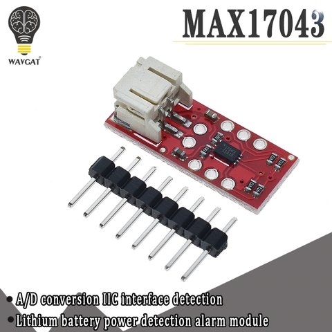 Tablero de detección de batería de litio, medidor de combustible LiPo, conversión A/D, interfaz IIC I2C MAX17043, electrónico, bricolaje ► Foto 1/6