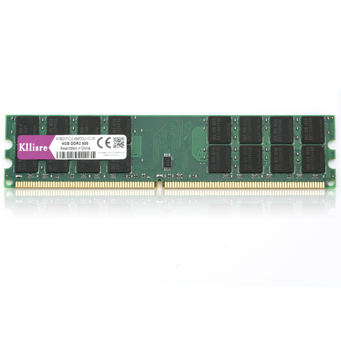 Kllisre DDR2 4GB de Ram, 800MHz, PC2-6400, PC de escritorio, Memoria DIMM, 240 pines para el sistema AMD de alta Compatible ► Foto 1/5