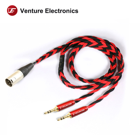 Venture electronic-cable para auriculares, básico, negro, litz HIFIMAN, 3,5mm, equilibrado ► Foto 1/4