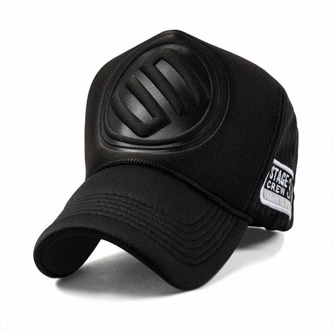 Adultos de verano malla camionero gorras hombres Hip hop Punk Rock del sombrero del Snapback de cabeza grande hombre de talla grande gorra de béisbol 55-60cm 60-63cm ► Foto 1/6