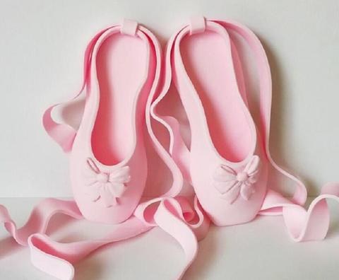 Molde cortador de plástico para zapatos de ballet 3D, herramienta para pastel de 5 pulgadas, glaseado para repostería, hielo ► Foto 1/3