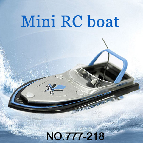 A ESTRENAR Barco RC 777-218 Control remoto Mini RC Racing a Barco modelo lancha rápida con regalo de chico FSWB ► Foto 1/5