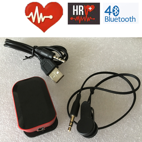 Monitor de frecuencia cardíaca con Bluetooth 4,0 para teléfono inteligente, Monitor de Cardio, Clip para la oreja, medidor de pulso, Sensor de variabilidad del ritmo cardíaco para entrenamiento de ajuste cruzado HRV ► Foto 1/6