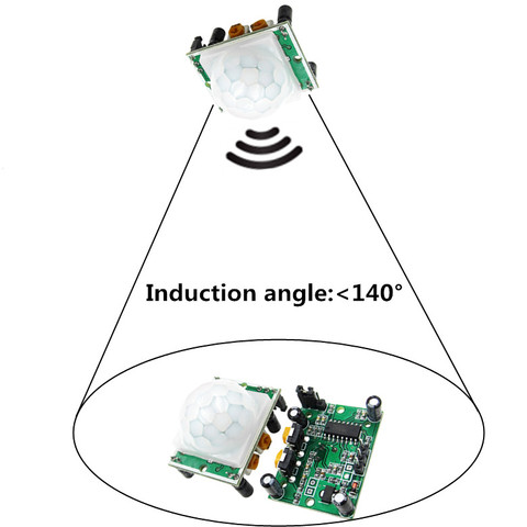 1 Uds HC-SR501 SR501 HC-SR505 ajuste IR infrarrojos piroeléctrico Mini PIR módulo Detector Sensor de movimiento soporte para módulo ► Foto 1/5