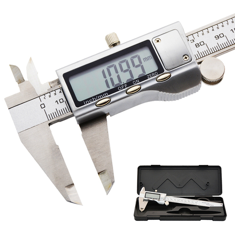 Herramientas de medición de profundidad, calibrador Vernier Digital, 6 pulgadas, 150mm, Micrómetro de calibre electrónico de acero inoxidable ► Foto 1/6