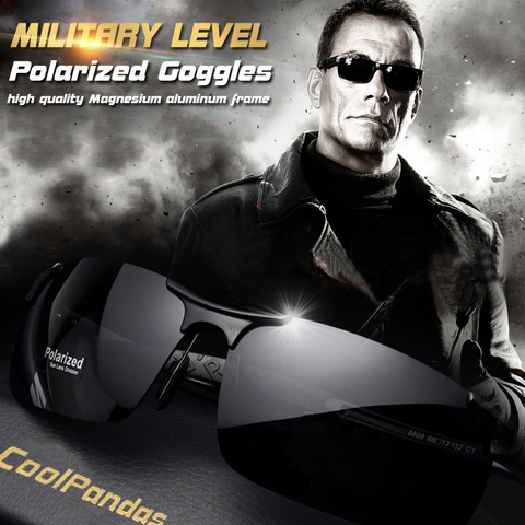 Gafas de sol polarizadas para hombre, lentes militares de aluminio y magnesio, HD, para conducir ► Foto 1/6