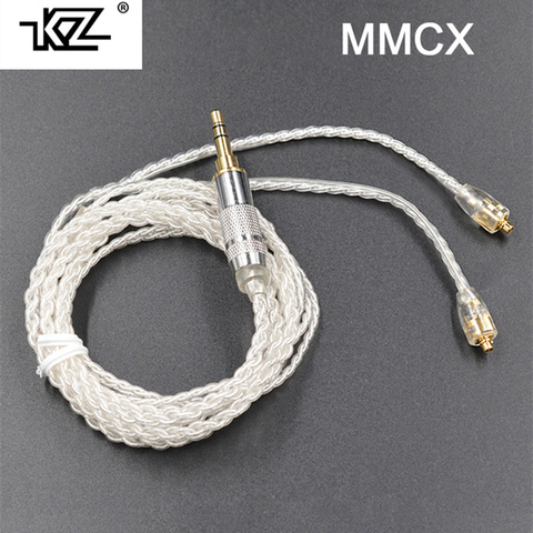 ¡Oferta! KZ Cable/TRN MMCX, Cable plateado de la Enchapado, Cable de repuesto mejorado, uso para Shure SE535 SE846 UE900 DZ9 DZX ► Foto 1/4