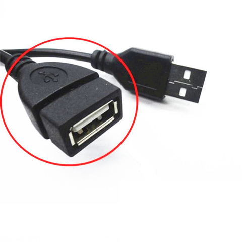 Cable de extensión USB de 1 m Cable USB 2,0 de súper velocidad macho a hembra de sincronización de datos USB 2,0 extensión de Cable cable ► Foto 1/5