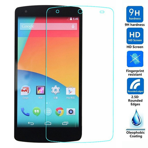 Película protectora de alta calidad para móvil, cristal templado 9H para LG Google Nexus 5, a prueba de explosiones, Protector de pantalla LCD para Nexus 5 E980 ► Foto 1/6