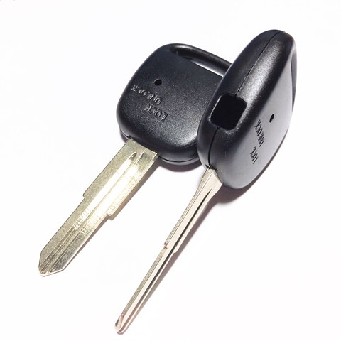 Reemplazo de 1 botón de agujero para mando a distancia de coche, mando a distancia con ranura izquierda de hoja para carcasa de llave de Toyota antiguo ► Foto 1/3