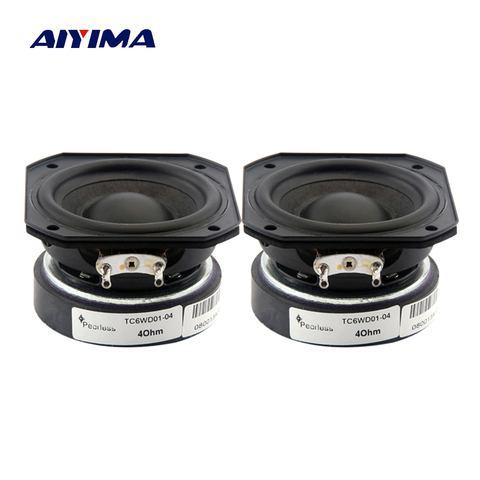 AIYIMA 2 uds 2 pulgadas altavoz de frecuencia completa 55MM 4 Ohm 10-20W de sonido de Audio altavoz de agudos de gama media Bass altavoz DIY ► Foto 1/6