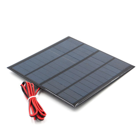 V 12V 18V Panel Solar con 100/200cm cable Mini Sistema Solar DIY para la batería de cargador de teléfono celular de 1,8 W 1,92 W 2W 2,5 W 3W 1,5 W 4,5 W 5W ► Foto 1/1