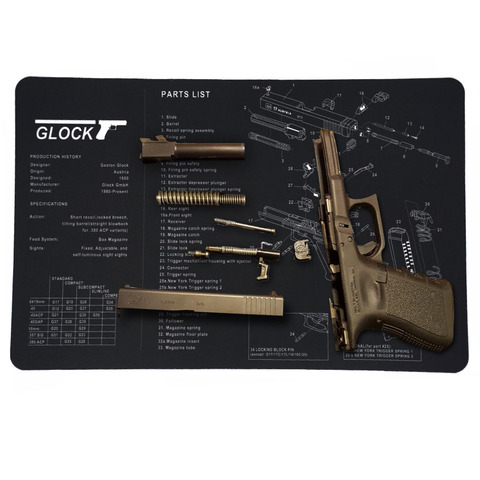 Alfombrilla de limpieza para pistola, parches de almohadilla, Armero, banco para Glock 17 19 26 1911 Sig sauer P226 P229 ► Foto 1/6