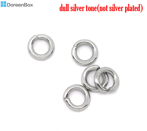 Doreen Box de acero inoxidable 500, anillos abiertos de 4mm de diámetro Accesorios (B10268) ► Foto 1/1