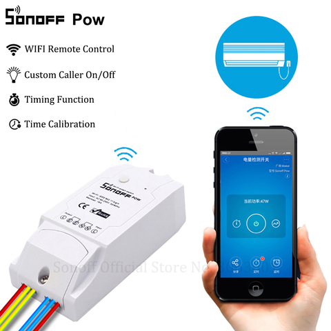 Sonoff Pow Wifi inteligente interruptor controlador en tiempo Real con el consumo de energía de 15A/3500 w casa inteligente dispositivo a través de android IOS ► Foto 1/5