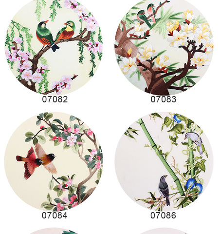 DIY 100% de la seda de mora Suzhou juegos de bordado diseños impresos Kits de costura principiantes conjuntos de flores y pájaros de 30*30cm ► Foto 1/6
