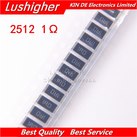 50 Uds 2512 SMD 1W 1% 1R 1 Ohm 1ohm 1R0 1R00 resistencia ► Foto 1/2