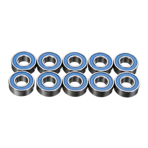 10 unids/lote caucho de sellado MR115RS rodamientos de alta calidad de la bola del cubo rodamientos de acero 5*11*4mm azul ► Foto 1/6