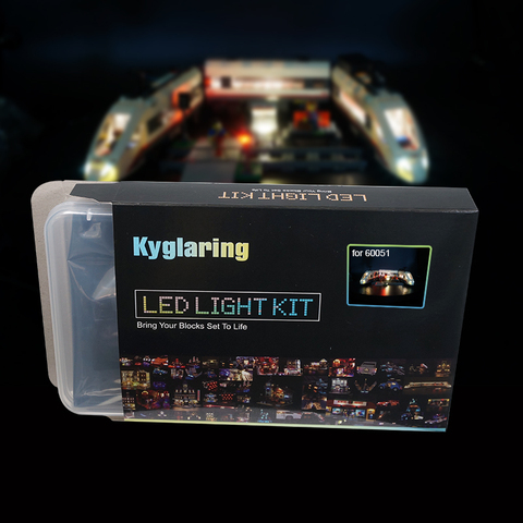 Kit de luz LED JULITE (solo luz incluida) para lego 60051 Compatible con tren de pasajeros de alta velocidad de 02010 ciudades ► Foto 1/5
