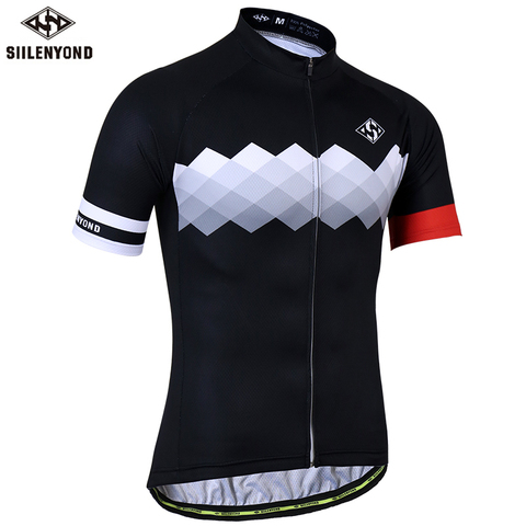 SIILENYOND-camisetas de Ciclismo de secado rápido, Ropa de verano de manga corta para Ciclismo de montaña, Maillot, Ropa de bicicleta de carreras ► Foto 1/6