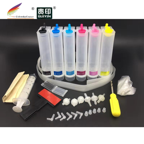 Kit de sistema de tinta continua universal CISS, 6 colores, con accesorios ► Foto 1/6