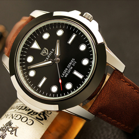 Reloj deportivo luminoso YAZOLE de la mejor marca a la moda, reloj de cuarzo resistente al agua para hombre ► Foto 1/6