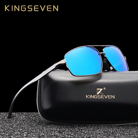 KINGSEVEN-gafas de sol polarizadas para hombre y mujer, lentes de sol de aluminio con protección UV400, adecuadas para conducir, 2022 ► Foto 1/6