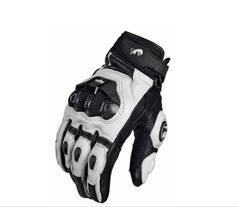 Guantes de cuero para carreras de motos, guantes de cuero para conducción de bicicleta, ciclismo, deportes, guantes de carreras de motos ► Foto 1/1