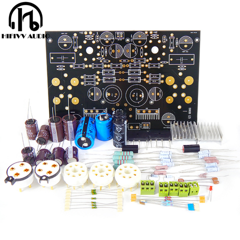 Kits de amplificador de tubo, placa base 300B HIFI 6SN7 + 5U4G amp 8W + 8W Clase A, kits de amplificador de tubo ► Foto 1/6