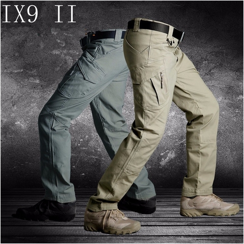 TAD IX9(II) hombres militares Cargo táctico pantalones al aire libre combate Swat de entrenamiento, pantalones militares de ejército Pantalones deportivos para senderismo caza ► Foto 1/5