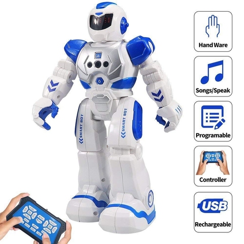 Tamaño 26CM RC Control remoto Robot acción inteligente caminar cantar danza acción figura Sensor de gestos juguetes regalo para niños regalos ► Foto 1/6